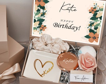 Coffret cadeau 30e anniversaire pour femme, coffret cadeau anniversaire SPA, colis de soins, coffret cadeau joyeux anniversaire, cadeau d'amitié pour elle_NNP2