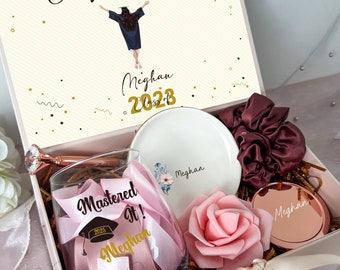 Afstudeergeschenkdoos, Klasse van 2023 Cadeau voor College, You Did It Gift Box, High Graduation Gift Box voor haar, Master Degree Gift