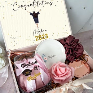 Abschlussgeschenkbox, Klasse von 2023 Geschenk für College, Sie haben es Geschenkbox gemacht, Geschenkbox mit hohem Abschluss für sie, Master-Abschlussgeschenk