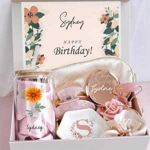 Geburtsblumen-Geschenkbox, alles Gute zum Geburtstaggeschenkbox, Muttertagsgeschenk, beste Freundin Geschenkbox, Geschenk für sie, Self Care Paket