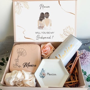 Geschenkdoos bruidsmeisje met lint, gepersonaliseerde zal je mijn bruidsmeisje voorstelboxset zijn, geschenkdoos met geboortemaand sieradendoos _NNP3