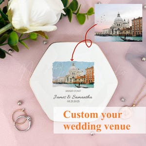 Porta Anelli Nozze Personalizzato, Bracciale Italiano Oro, Piattino Ricordo, Regalo per Sposa, Mamma o Damigella