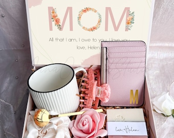 Mother’s Day Gift Box From Daughter, Present Box With Mug, Personalized Gift Basket To Mom, Happy Mother’s Day Treat Gift Idea