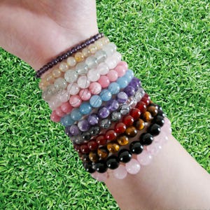 Crystal Bead Bracelets, Healing Crystal Bracelets For Man Woman, Mothers Day Gift for Her, Self Care Gift, Birthday Gift