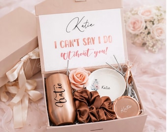 Caja de regalo "Sé mi madrina", caja de propuesta de madrina personalizada, regalo "¿Quieres ser mi madrina?", set de regalo con nombre personalizado