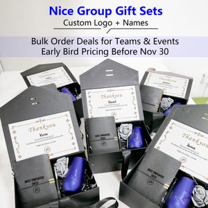 Custom Corporate Gift Box with Logo & Name, Employee Appreciation Gifts, Thanksgiving Gift Set, Bulk Order for Company Events