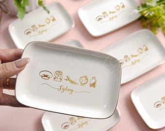 Pilot Jahresende Geschenk, Catchall Tablett für Männer, Name Flugzeug Geschenk, Flugkapitän Ringtablett, Flugschulgeschenk, Massen-Weihnachtsgeschenk