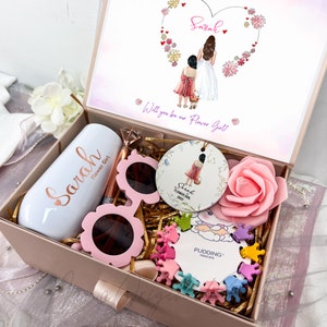 Flower Girl Gift Box Set, Asking Flower Girl Proposal Gift Box, Pink Flower Girl Gift With Tumbler, Will You Be Our Flower Girl Box Set_NNP3