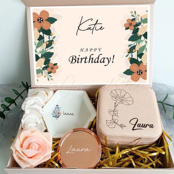 Happy Birthday Gift Box Set, Birth Month Gift Box, Best Friend Gift Box, Sister Birthday Gift, 16th 20th 30th Birthday Present