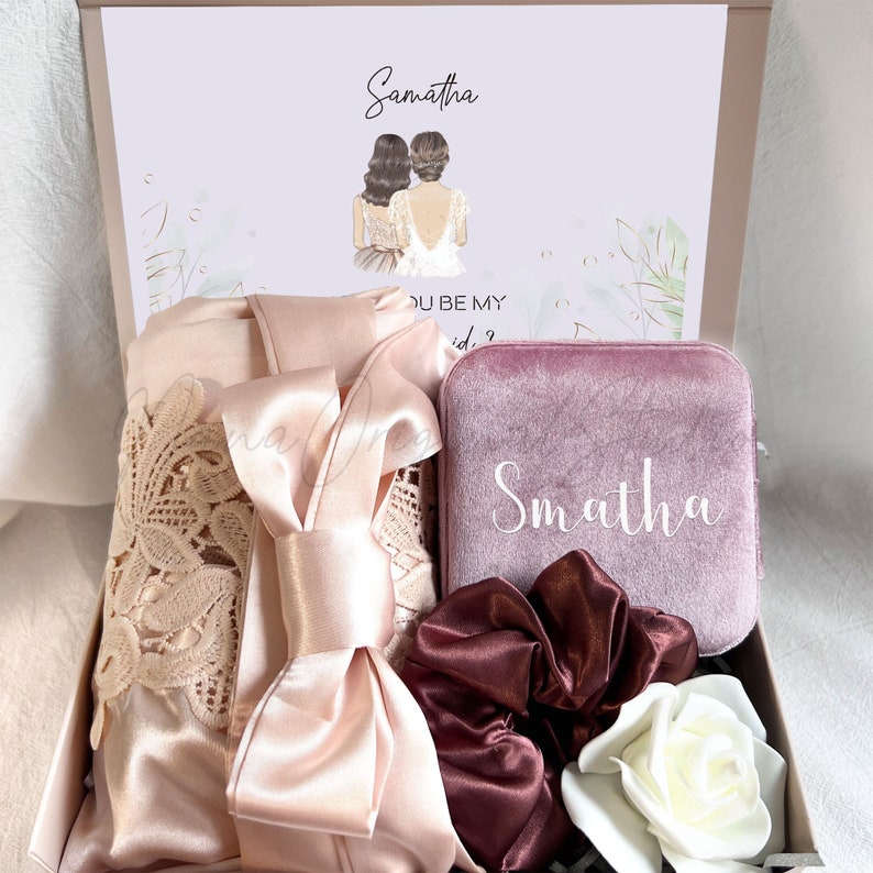 Wedding Bridesmaid Proposal Box Be My Bridesmaid Proposal Box Etsy Canada