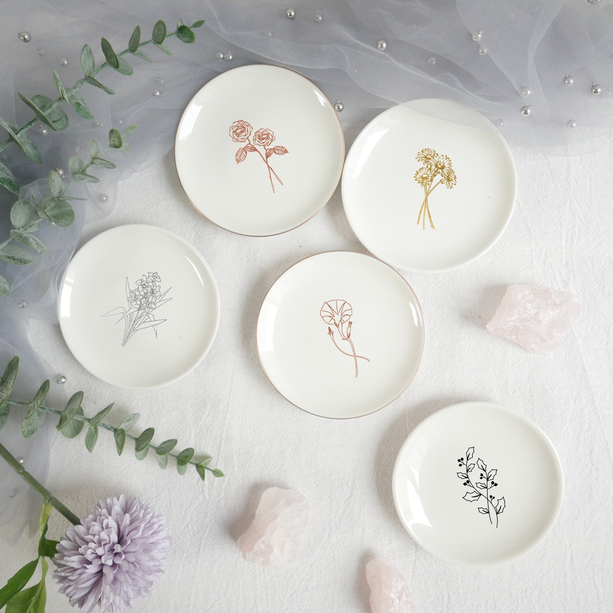 食器 NATAL DESIGN - NATAL DESIGN ROMANTIC MEAL DISH NATAL DESIGN ROMANTIC FLOWER RIM DISH
