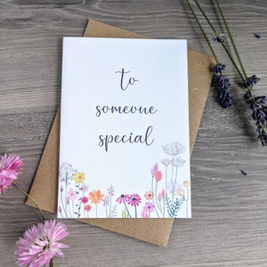 Juste pour dire carte de vœux - Joyeux anniversaire Get Well bientôt Félicitations Joyeux anniversaire pour quelqu’un de spécial