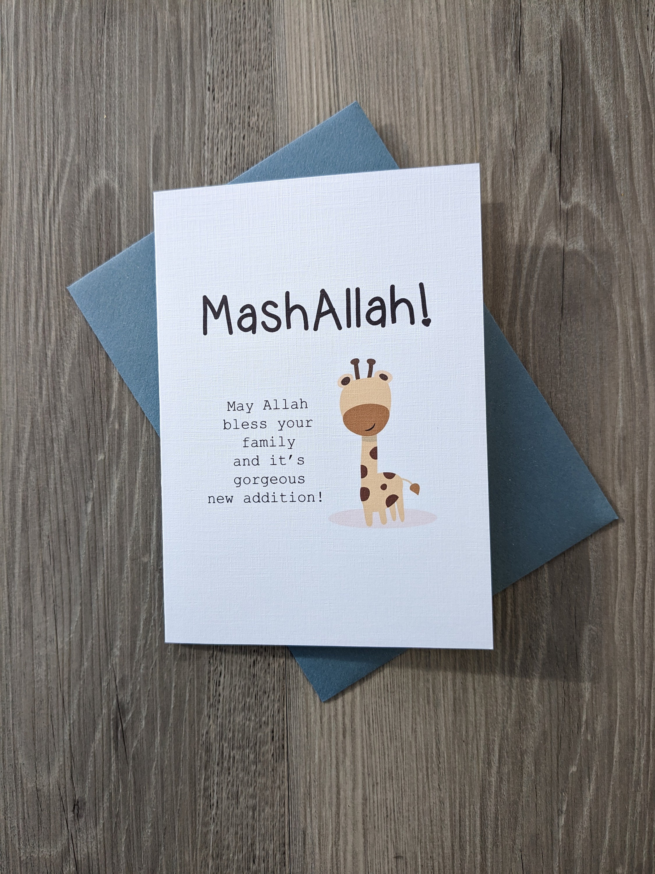 New Baby Card New Parent Card Baby Boy Baby Girl Islamic Dua Card new-baby-card-new-parent-card-baby-boy-baby-girl-islamic-dua-card