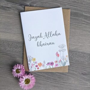 Dank u Kaart - Jazak Allahu Khair - Arabisch