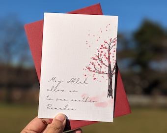 Eid Dua Card - Ramadan Mubarak Card - Islamitische Kaart Cadeau met gebed