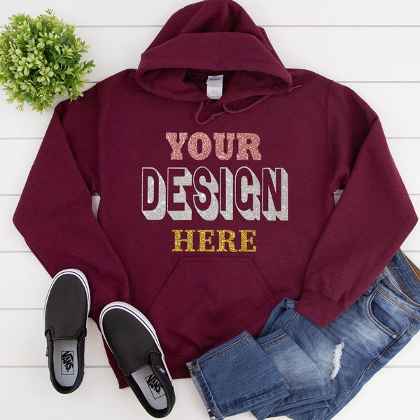 Custom Hoodie, Unisex Hoodie, Customized Pullover Sweatshirt, Personalized Hoodie, For Men, Women Custom Hoodie, Gift Idea, Design Your Own