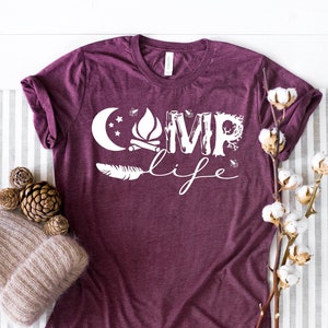 Camp Life Shirt, Summer Collection, Travel T-shirt, Vacation Tee, Summer Vacation Shirts, Summer Shirts, Travel Shirts