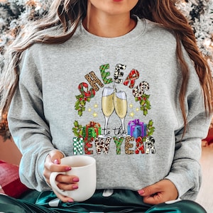 Cheers To The New Year Shirt,2023 Happy New Year Sweatshirt,Happy New Year Shirt, New Years Shirt, 2023 Christmas, Happy New Year Shirt