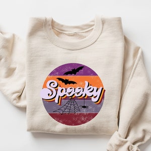 Spooky Sweatshirt, Retro Halloween Sweatshirt, Spooky Halloween Shirt, Witch Halloween Shirt, Halloween Shirt, Halloween Gift