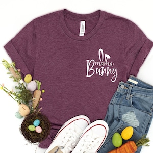 Mama Bunny Shirt, Mom Shirt, Mom Easter T-Shirt, Mom Bunny, Bunny Themed Birthday Party, Bunny Mommy Shirt, Easter Tee, Easter Party Outfit