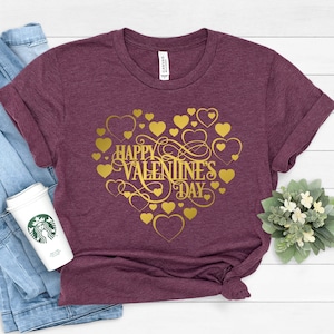 Feliz camisa del día de San Valentín, Camisa de San Valentín de las mujeres, Feliz día de San Valentín, Camisa del amor, Feliz novia del día de San Valentín, camisas del día de San Valentín