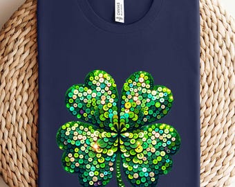 Cute St Patrick's Four Leaf Clover Shirt, Trendy St Patrick Shirt, St Patrick's Day, Shamrock Sweatshirt, Gift For St Patricks