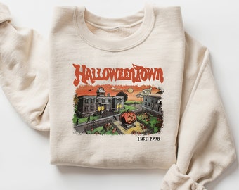 Halloweentown Est 1998 Sweatshirt, Halloweentown University, Retro Halloweentown Sweatshirt, Fall Sweatshirt,  Halloween Sweatshirt