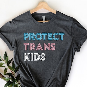 Bescherm Trans kindershirt | Trans Kids Shirt, LGBTI+ Shirt, LGBTI+ Rechten Shirt, Trans Rights Shirt, Pride Shirt, Trots Shirt, Pride Month