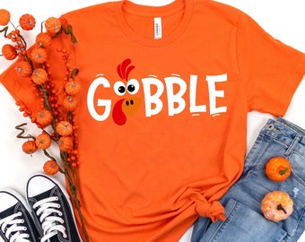Gobble Thanksgiving Shirt, family thanksgiving shirts, funny Thanksgiving 2021, Fall Shirt, Thanksgiving T-Shirt Thanksgiving kids shirt