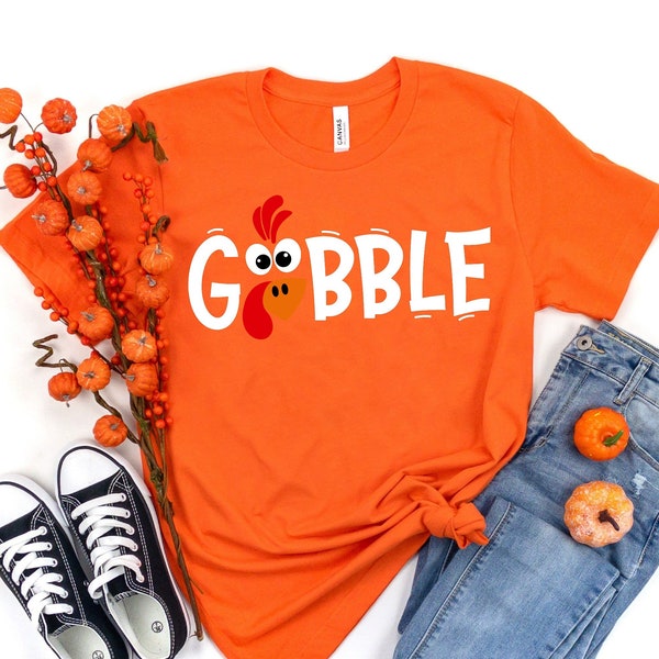 Gobble Thanksgiving Shirt, family thanksgiving shirts, funny Thanksgiving 2021, Fall Shirt, Thanksgiving T-Shirt Thanksgiving kids shirt