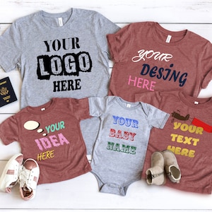 Personalized T-Shirt,Add Your Own Text, Custom T-shirt,Customized T-Shirts,Custom Picture Shirt,Custom Text on Shirt,Custom Family, T-Shirt