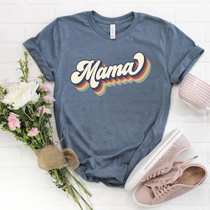 Retro Mama Shirt,Mama Shirt,Mommy Shirt,Gift for Mom,Gift for Her,Mothers Day,Mom Life Tshirt,Mom to be Shirt, Mom Life T-shirt. Mother Life