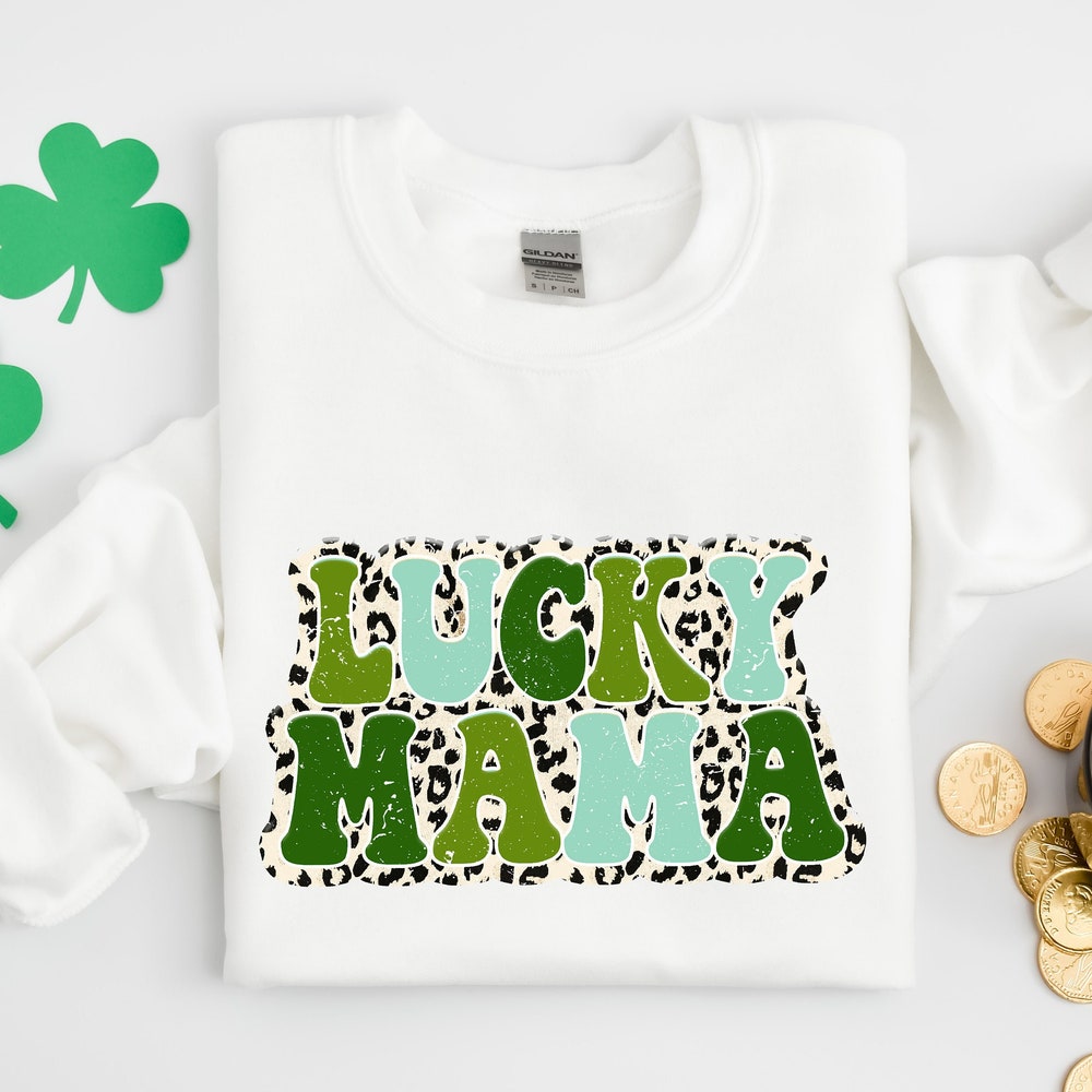 Lucky Mama Shirts, St. Patrick'S Day Shirt, Lucky Shamrock Shirt, Patrick'S Day Gift, Patrick'S Day Family Matching Shirt, Mama Shirt