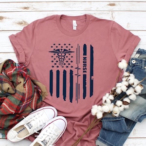 American Medical Montage Shirt, Nurses Superhero,Nurse Week,Quarantine Shirt,Shirt For Woman,Funny Nursing Shirt,Nursing School Tee,Flag