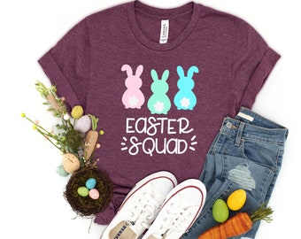 Easter Squad T-shirt,Easter Shirt For Woman,Easter Shirt,Easter Family Shirt,Easter Day,Easter Matching Shirt,Easter bunny shirt,bunny shirt