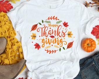 Happy Thanksgiving Shirt, Thanksgiving Tee, Family Thanksgiving Shirts, Thanksgiving Food Shirt, Thanksgiving Vacation Shirt, Thanksgiving