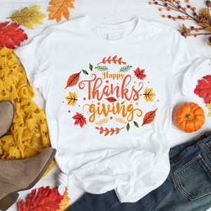Happy Thanksgiving Shirt, Thanksgiving Tee, Family Thanksgiving Shirts, Thanksgiving Food Shirt, Thanksgiving Vacation Shirt, Thanksgiving