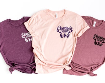 Easter Hunting Season Shirt,Antlers Easter Shirt,Easter Shirt,Cute Easter Shirt,Easter Day Shirt for Woman, Easter Bunny Shirt