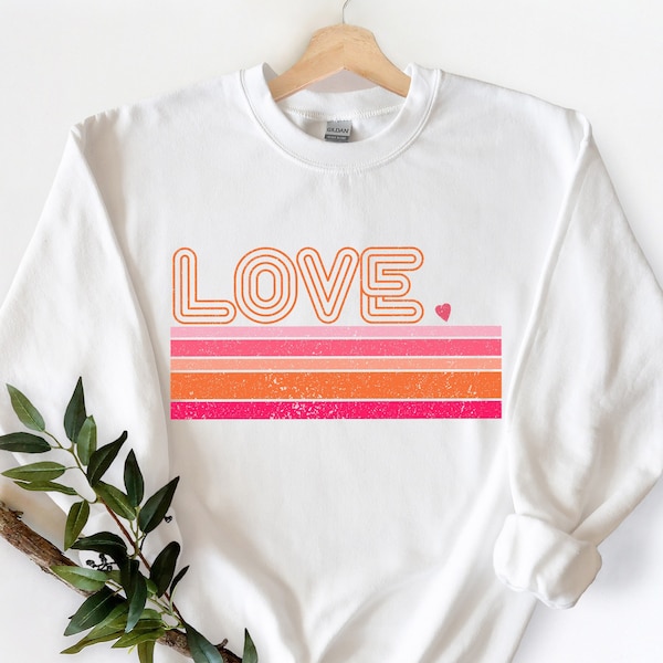 Retro Love Valentines Day Shirt,Valentines Day Shirts For Woman,Heart Shirt,Cute Valentine Shirt,Valentines Day Gift,Valentines Gift