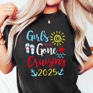 Chemise de croisière pour filles, chemise de croisière, chemise d&#39;amoureux de croisière, chemise de voyage de croisière de vacances, chemise de croisière assortie, chemise de voyage de filles, chemise de vacances