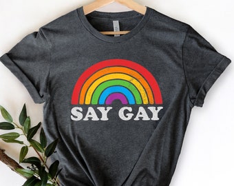 Say gay ,Florida It's OK To Say Gay Shirt, Gay Rights T-Shirt, Human Rights Shirt, Equality T-Shirt, LGBTQ+ Shirts, Protest Don't Say Gay