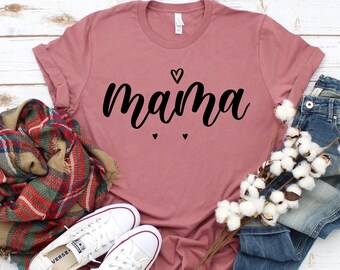Mama Shirt,Mom Shirts,Momlife Shirt,Mom Life Shirt, Shirts for Moms, Mothers Day Gift, Trendy Mom T-Shirts, Cool Mom Shirts, Shirts for Moms