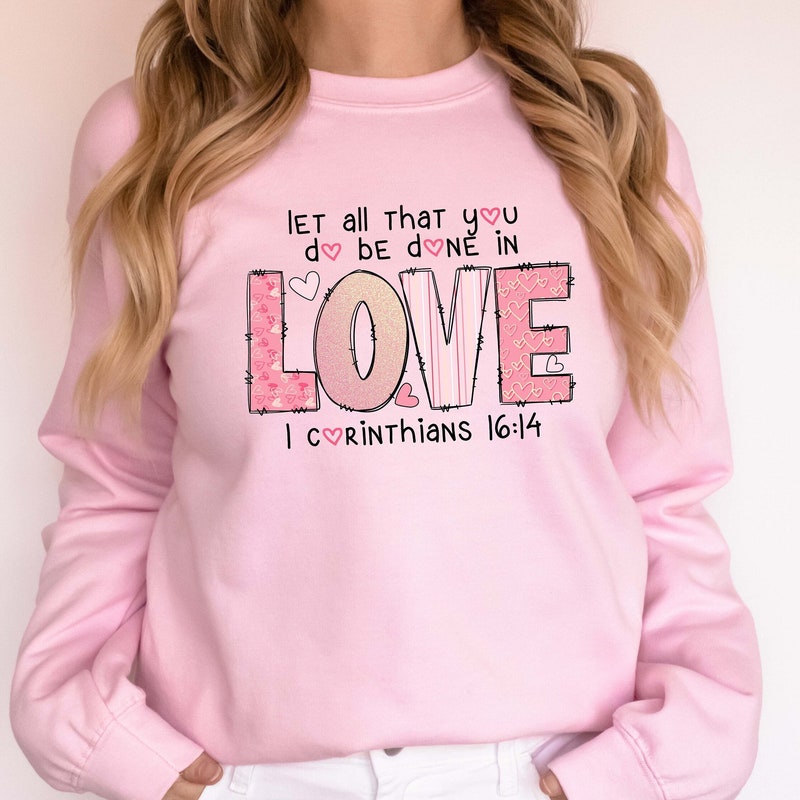 Bible Verse Sweatshirt, Valentine Christian Sweatshirt, He Loved Us First Shirt, Christian Gift, Religious Clothing, Christian Women Gift