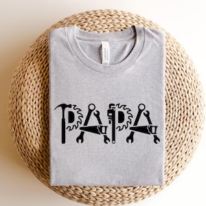 Zabawna koszulka urodzinowa Papa, koszulka Fixer of Things, koszulka Papa Tools, koszulka Papa, koszulka Papa can fix it tool box, koszulka na Dzień Ojca, prezent dla Papa
