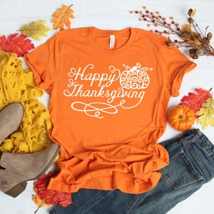 Happy Thanksgiving Shirt, Thanksgiving T-Shirt, Friendsgiving Shirt, Unisex Fall Shirt, Thanksgiving Matching Shirt, Turkey Day Tshirt