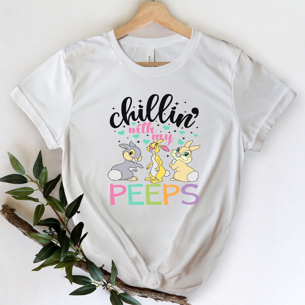 Snorider Design Chillin With My Peeps Shirts, Easter Shirt, Easter 2021 Shirt, Happy Easter, Family Easter Shirt, Cute Easter Shirt, Gift For Easter Day