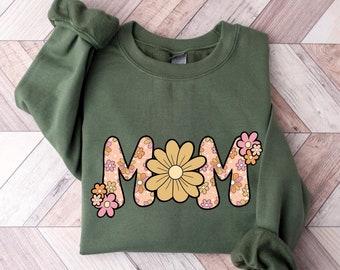 Floral Mama Sweatshirt,Mama Shirt,Flower T-shirt,Floral Mothers Day Shirt,New Mom Gift,Flower Mama,Birthday Gift For Mom,Wildflower Mom Tee