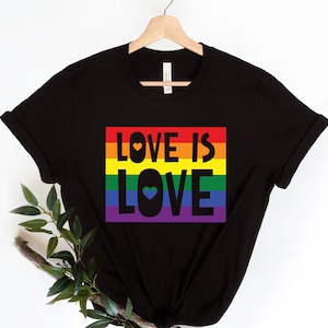 Love is Love T-Shirt, Womens Love is Love Shirt, Pride Shirt, Mens Love is Love Shirt, Kindness Shirts, LGBTQ Support Tees, Gay Pride Shirt