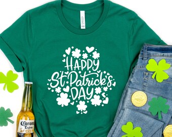 Happy Patrick's Day Shirt,Lucky Shamrock Shirt,Shamrock Tee, Patrick's Day Gift,Patrick's Day Family Matching Shirt,Drinking Shirt