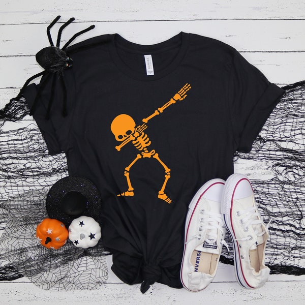 Dancing Skeleton Shirt Skeletons Happy Halloween Tshirt Halloween Shirt, Basic Witch Shirt, Happy Halloween Shirt,Halloween Party Shirt